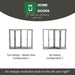 1900mm Origin Black Aluminum Bifold - 3 Section - Home Build Doors
