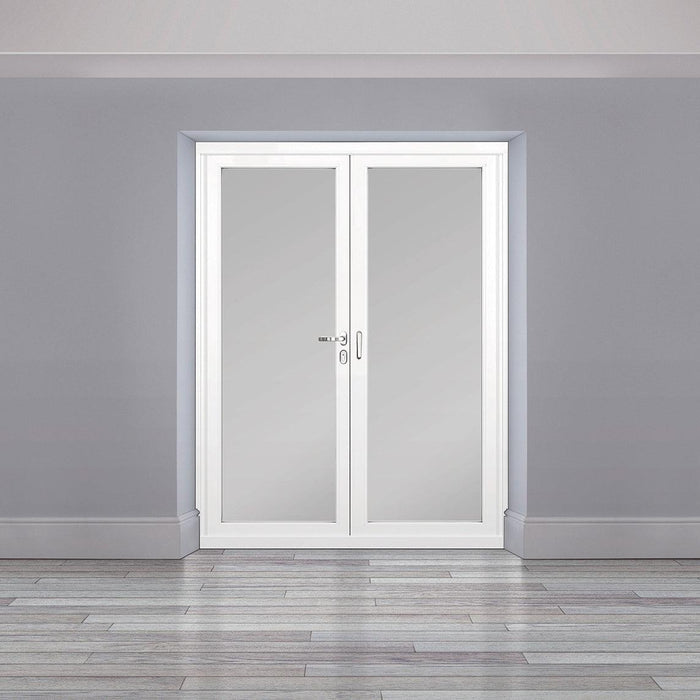 1900mm Origin Hipca White Gloss Aluminum Bifold - 2 Section - Home Build Doors