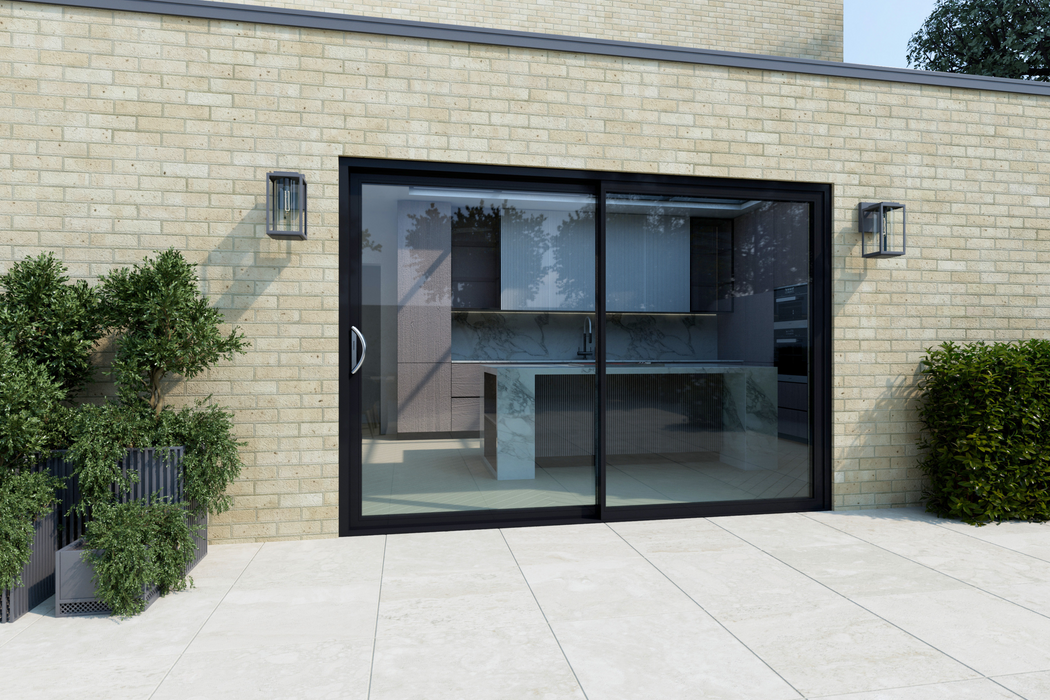 W1800MM X H2100MM Cortizo 4700 Aluminium 2 Section Sliding Door