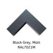 2000mm Origin Black Grey Aluminum Bifold - 3 Section