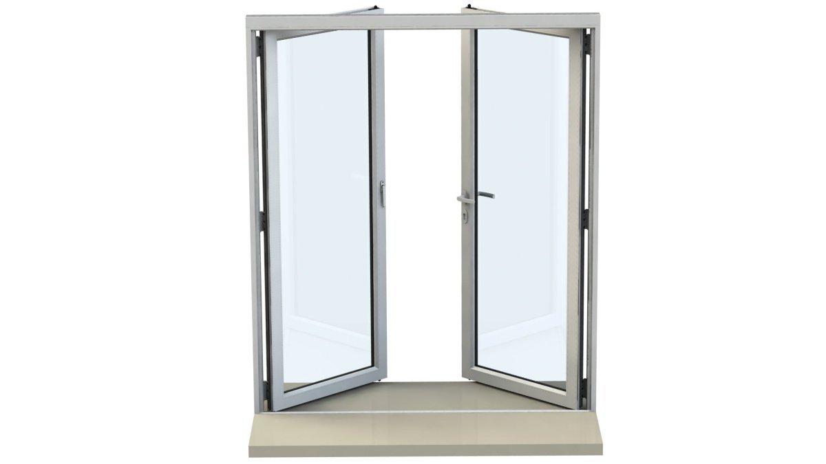 2100mm Origin Black Aluminum Bifold - 2 Section - Home Build Doors