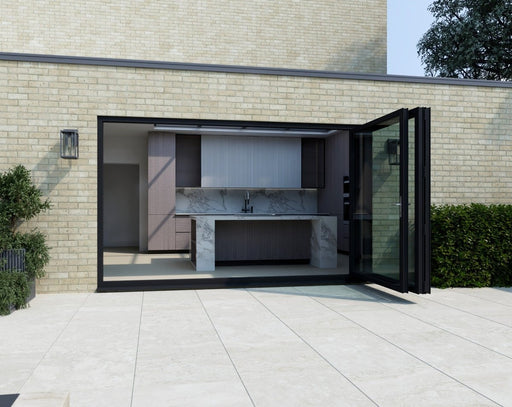 2200mm Black Bifold Door Korniche - 3 sections - Home Build Doors