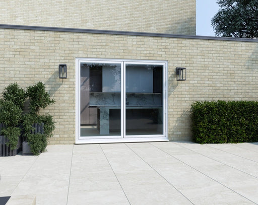 2200mm White Bifold Door Korniche - 2 sections - Home Build Doors