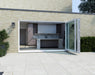 2200mm White Bifold Door Korniche - 3 sections - Home Build Doors