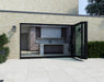 2300mm Black Bifold Door Korniche - 3 sections - Home Build Doors