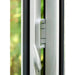 2400mm Black on White Aluminium Bifold Door Smart System - 3 sections - Home Build Doors