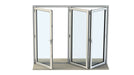 2500mm Origin Hipca White Matt Aluminum Bifold - 3 Section - Home Build Doors