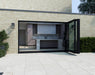 2700mm Black Bifold Door Korniche - 3 sections - Home Build Doors