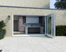 2700mm White Bifold Door Korniche - 3 sections - Home Build Doors