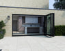 3100mm Black Bifold Door Korniche - 3 sections - Home Build Doors