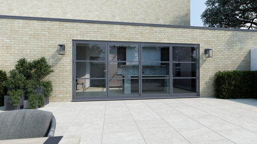 3200mm Anthracite Grey Heritage Visofold 1000 Bifold Door - 4 sections - Home Build Doors