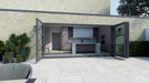 3200mm Anthracite Grey on White Heritage Visofold 1000 Bifold Door - 4 sections - Home Build Doors