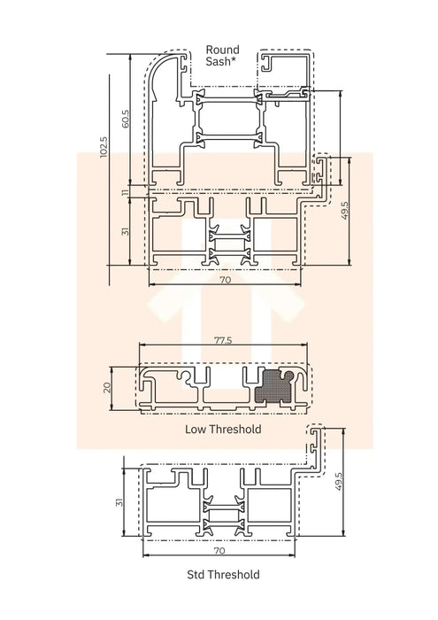 3200mm Black on White Aluminium Bifold Door SMART system - 4 sections - Home Build Doors