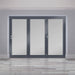 3400mm Origin Hipca White Gloss Aluminum Bifold - 3 Section - Home Build Doors