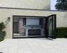 3500mm Black Bifold Door Korniche - 3 sections - Home Build Doors