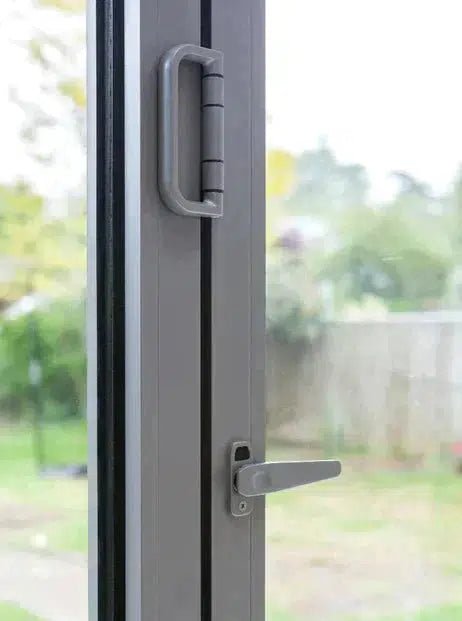 3700mm White Aluminium Bifold Door SMART system - 4 sections - Home Build Doors