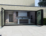 3900mm Black Bifold Door Korniche - 4 sections - Home Build Doors