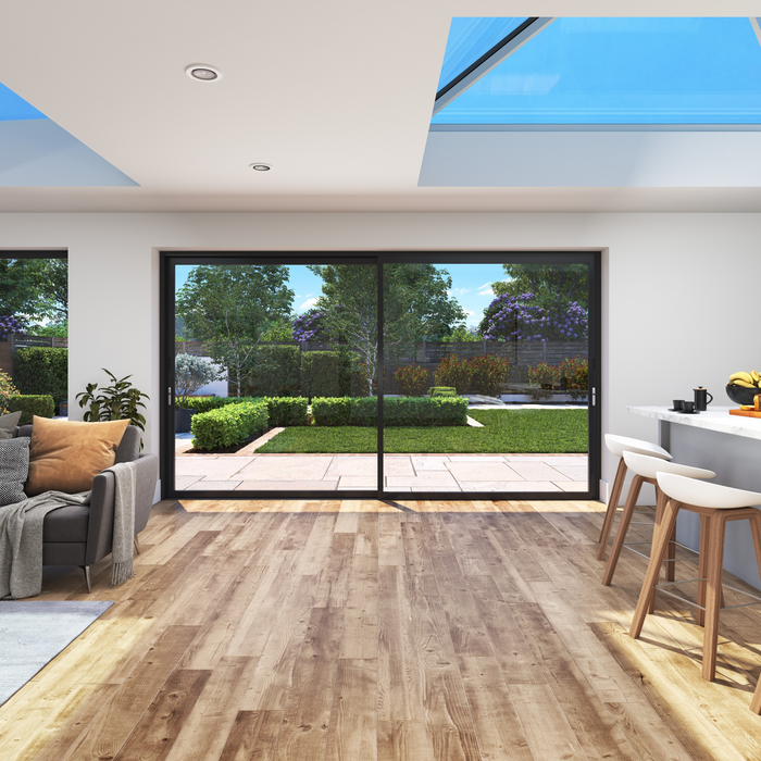 2 Panel / 47mm Aluminium Sliding Door / Cortizo 4700
