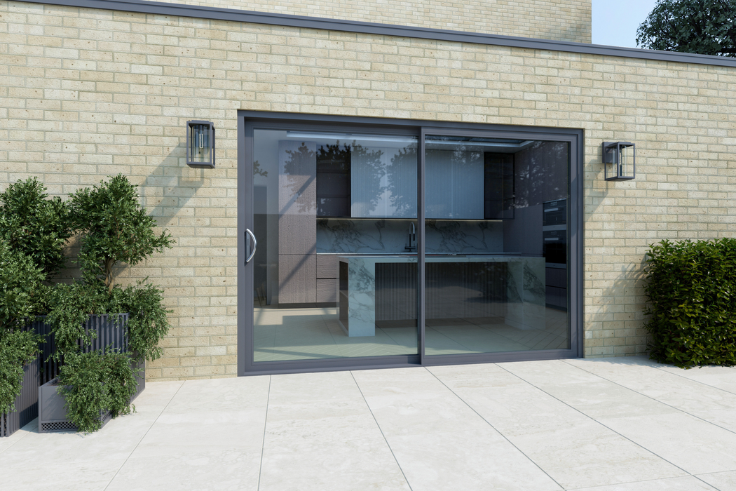 W1800MM X H2100MM Cortizo 4700 Aluminium 2 Section Sliding Door