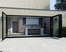 4100mm Black Bifold Door Korniche - 4 sections - Home Build Doors