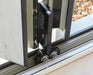 4200mm Anthracite Grey on White Aluminium Bifold Door SMART system - 4 sections - Home Build Doors