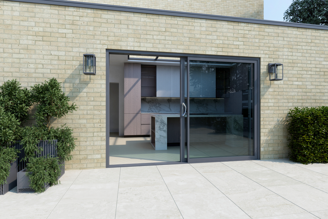 W1800MM X H2100MM Cortizo 4700 Aluminium 2 Section Sliding Door