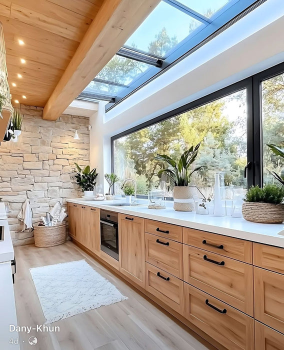 W500mm x P2000mm Black Atlas Aluminum Lean To Roof System