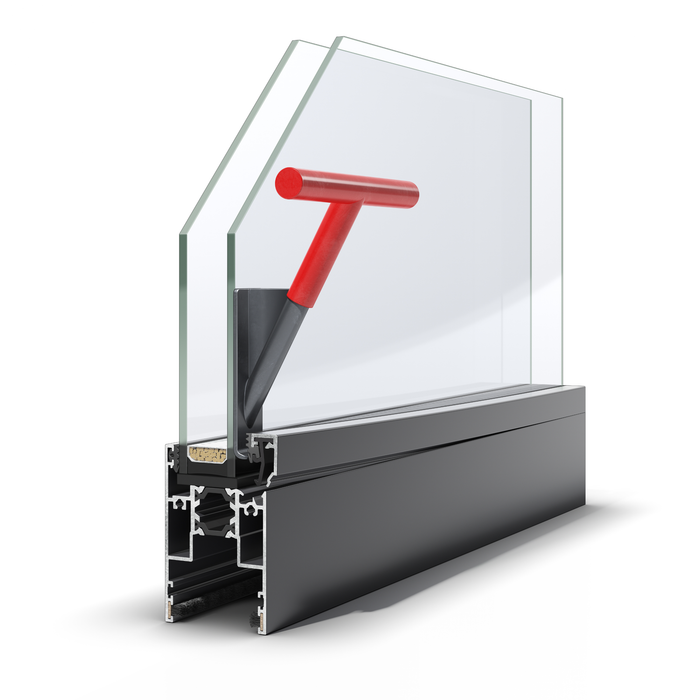 2 Panel / 47mm Aluminium Sliding Door / Cortizo 4700