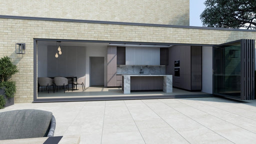 6000mm Anthracite Grey Aluminium Bifold Door SMART system - 6 sections - Home Build Doors