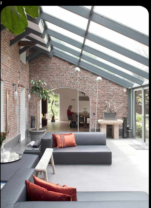 W600mm x P2100mm Black Atlas Aluminum Lean To Roof System