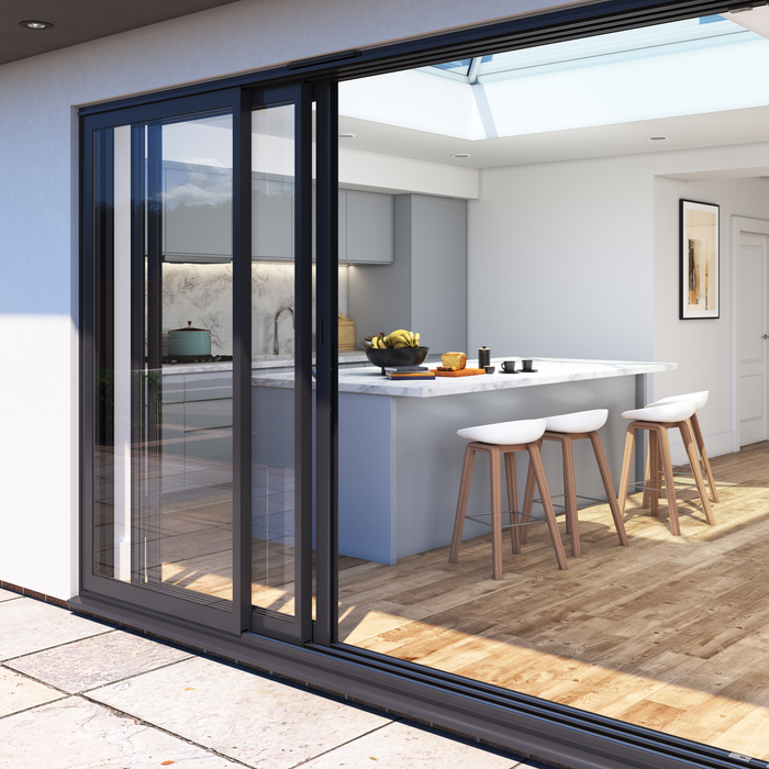 2 Panel / 47mm Aluminium Sliding Door / Cortizo 4700