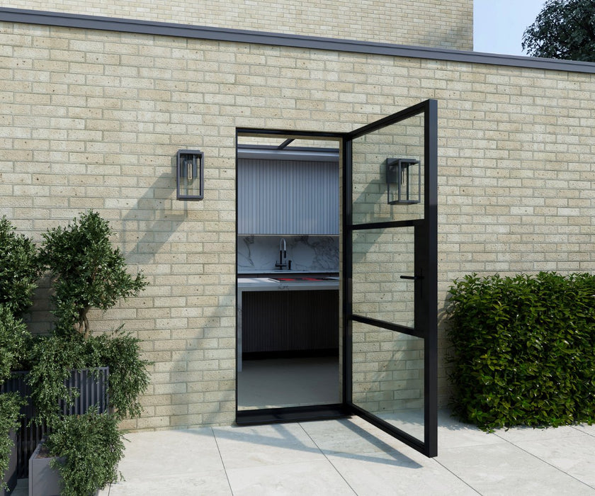 700mm - Black Heritage Aluminium Single Door - Home Build Doors