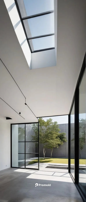W900mm x P2300mm Black Atlas Aluminum Lean To Roof System