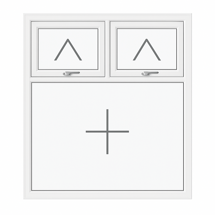 Veka M70 UPVC Window - 2 Section