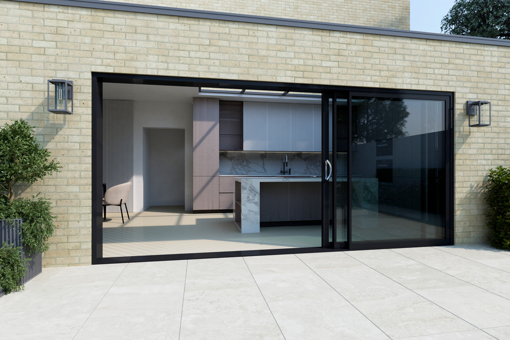 W3300MM X H2100MM Cortizo 4700 Aluminium 3 Section Sliding Door