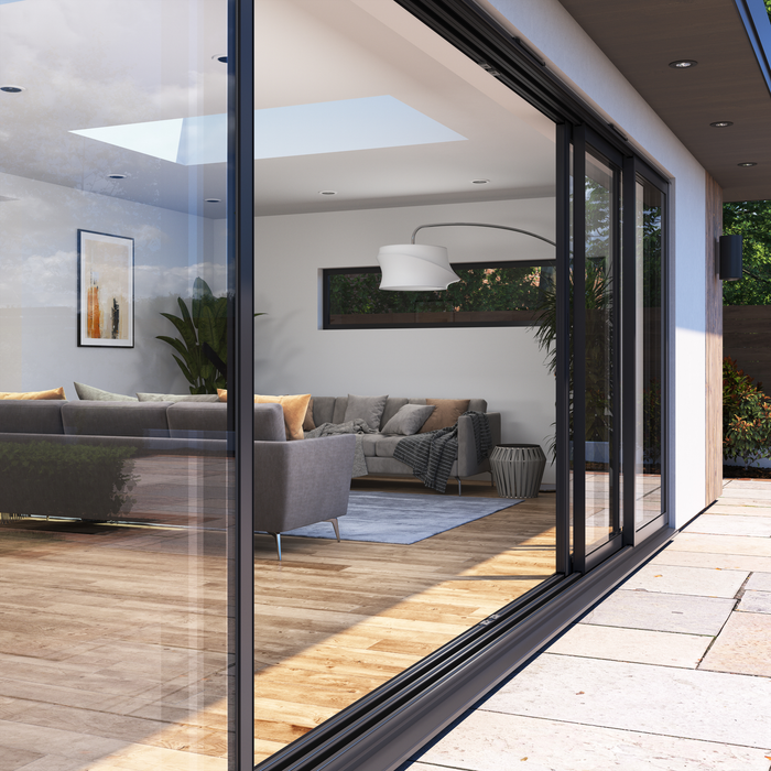 2 Panel / 47mm Aluminium Sliding Door / Cortizo 4700