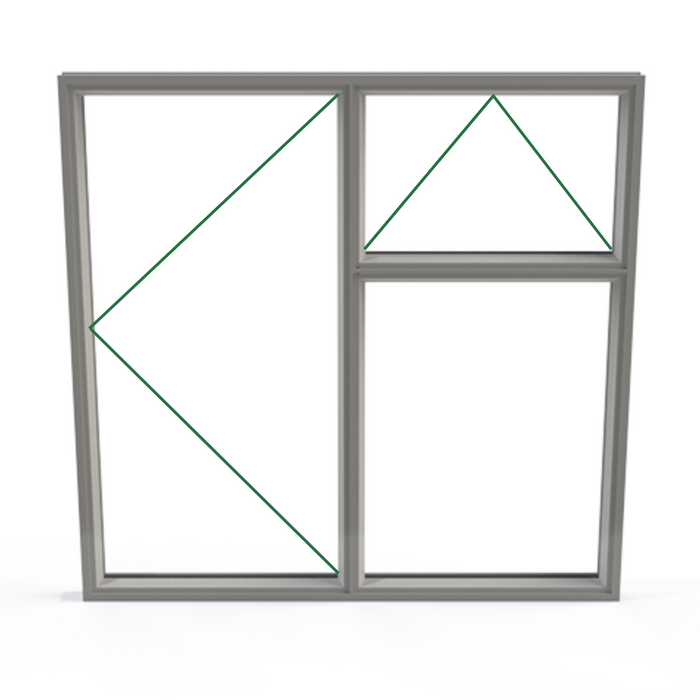 Origin OW80 Aluminium Window - 3 Section