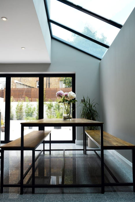 W700mm x P1700mm Black Atlas Aluminum Lean To Roof System