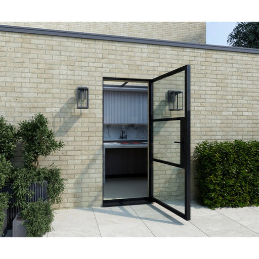 850mm - Black Heritage Aluminium Single Door - Home Build Doors