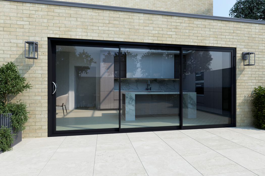 W3300MM X H2100MM Cortizo 4700 Aluminium 3 Section Sliding Door