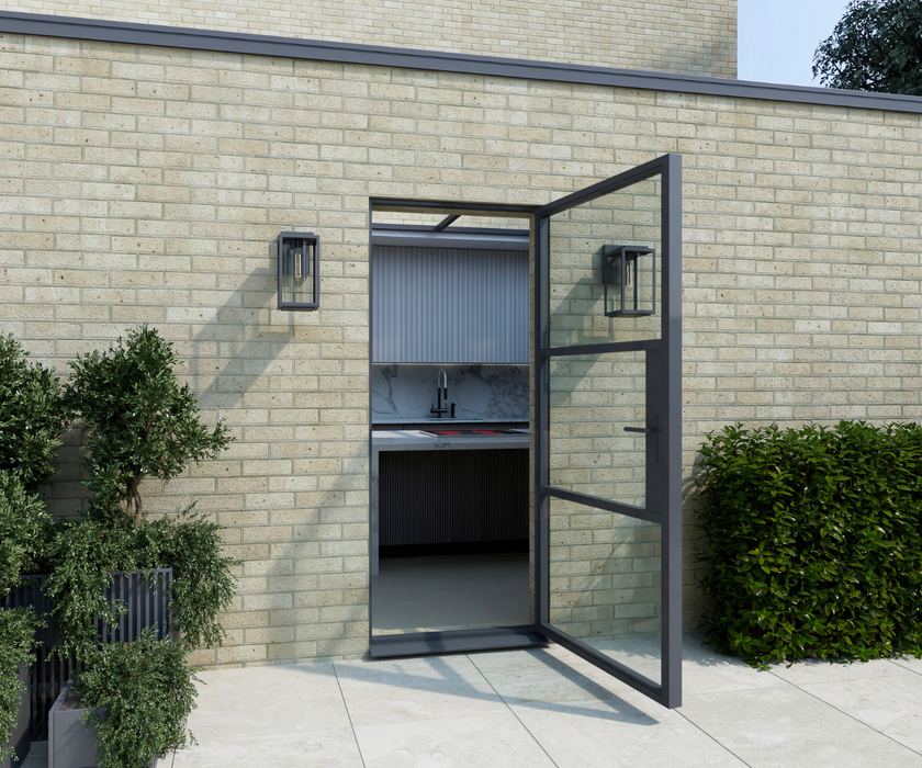 900mm - Anthracite Grey Heritage Aluminium Single Door