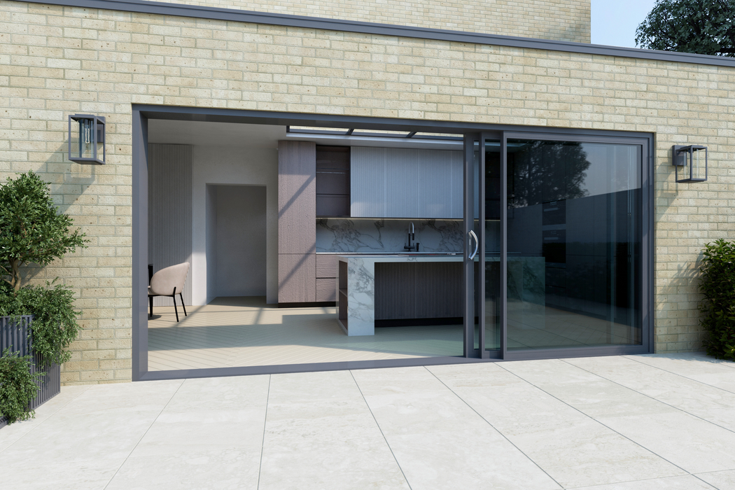 W3300MM X H2100MM Cortizo 4700 Aluminium 3 Section Sliding Door