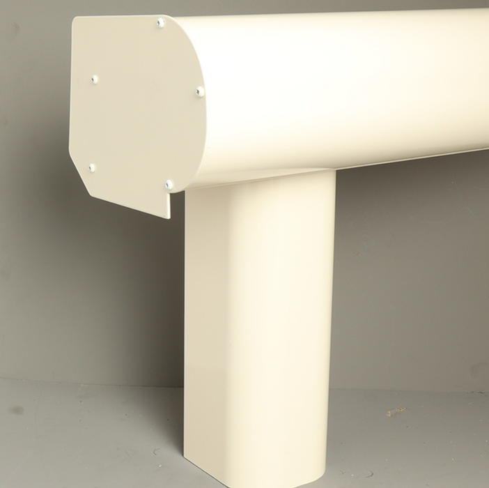 Bosco Veranda - Cream - Round Gutter - Rounded without Base Plate