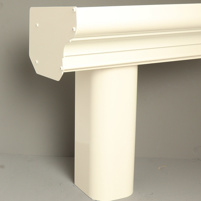 Bosco Veranda - Cream - Classic Gutter - Rounded without Base Plate