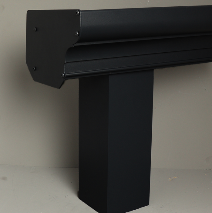 Bosco Veranda - Jet Black - Classic Gutter - Square without Base Plate