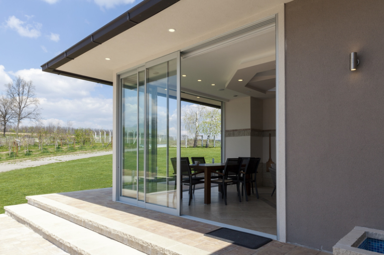 Cortizo 4700 Aluminium 3 Section Sliding Door by Korniche