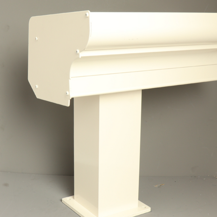 Pigato Veranda - Cream - Classic Gutter - Square with Base Plate