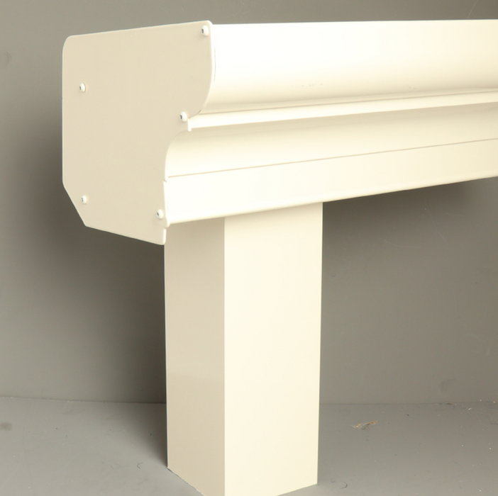 Pigato Veranda - Cream - Classic Gutter - Square without Base Plate