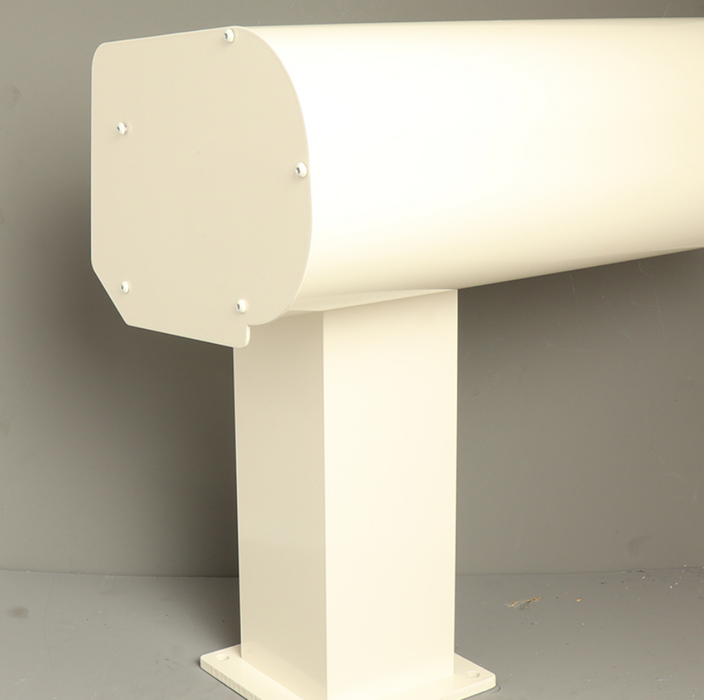 Pigato Veranda - Cream - Round Gutter - Square with Base Plate