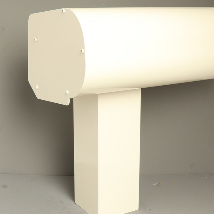 Pigato Veranda - Cream - Round Gutter - Square without Base Plate